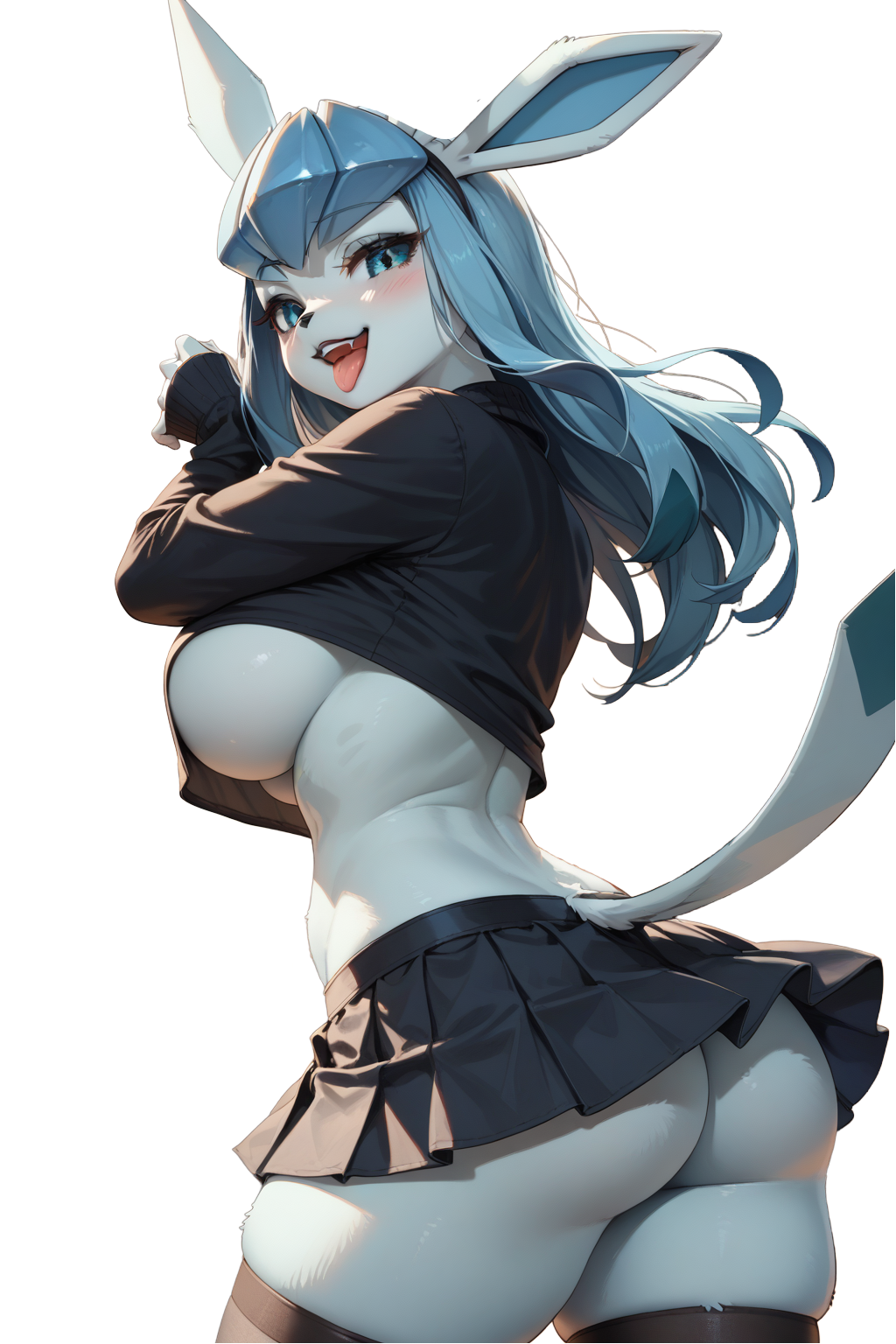 Goth Glaceon Pokemon Furry