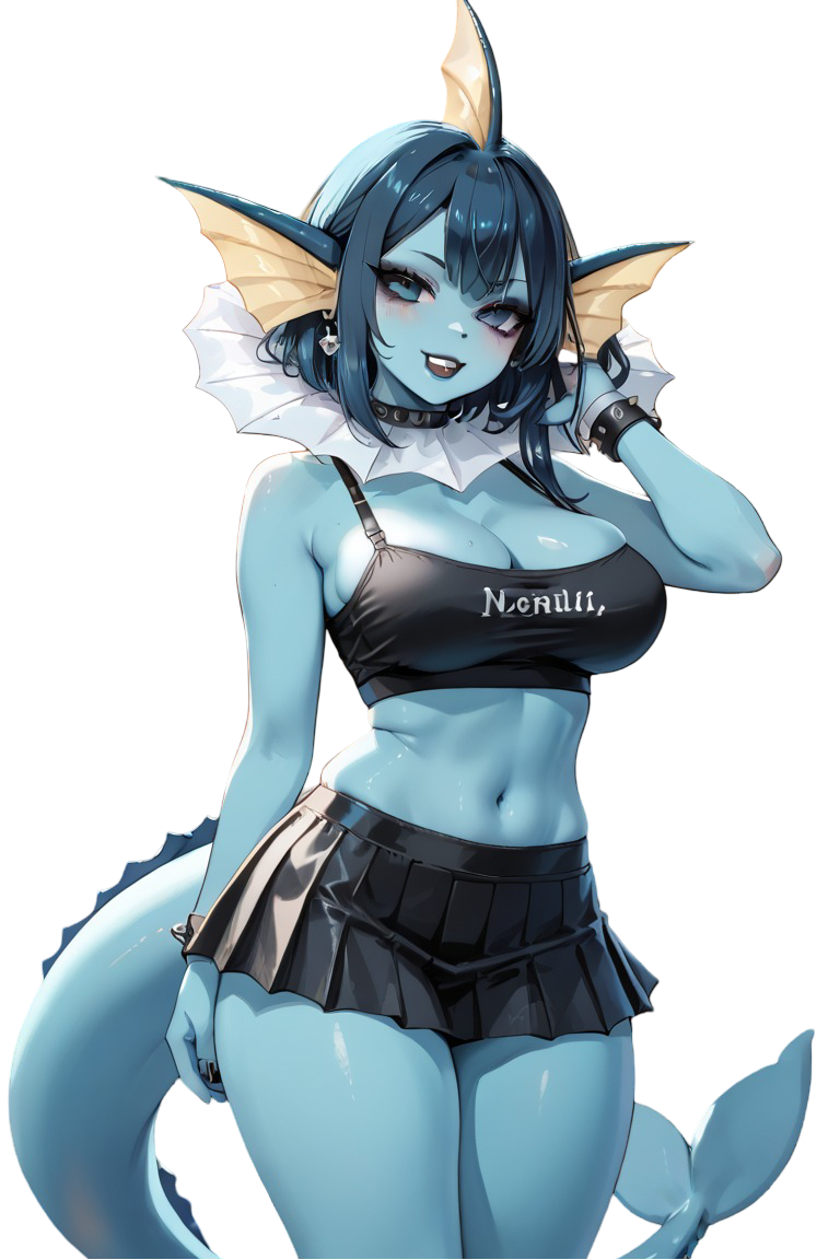 Goth Vaporeon Pokemon Furry