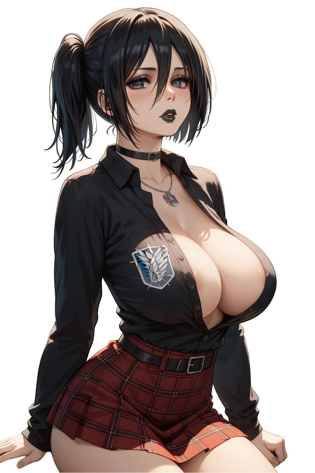 Goth Mikasa Attack on Titan