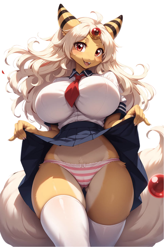 Mega Ampharos Pokemon Furry